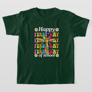 Regenboog Cheer voor de eerste dag! T-shirt