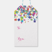 Regenboog Confetti | Cadeau Label Cadeaulabel (Achterkant)