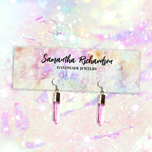 Regenboog Confetti Oorbel Houder Sieraden Display Mini Visitekaartje