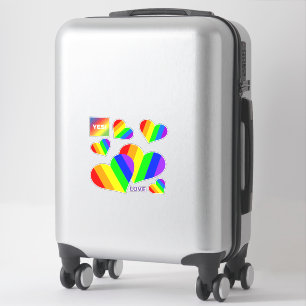 Regenboog Contour Sticker