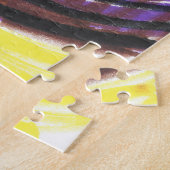Regenboog Cupcake Kinderkunst Magie Legpuzzel (Zijkant)