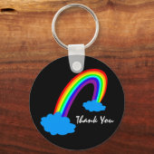 Regenboog & Dank u / Noodhulpdiensten Sleutelhanger (Voorkant)
