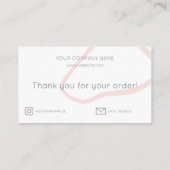 Regenboog Dank u Visitekaartje (Achterkant)