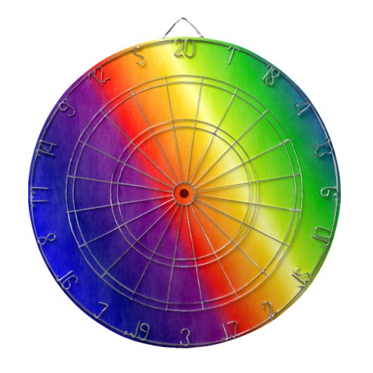 Regenboog Dartbord (Voorkant)