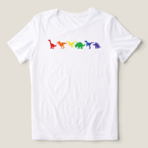 Regenboog Dinosaurus Pride-shirt: LGBT Dino T-Rex