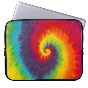 Regenboog Draai Dyed Hippie Kleurrijk Laptop Sleeve