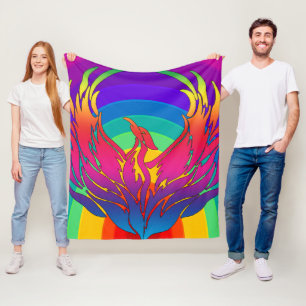 Regenboog Draken Fleece Deken