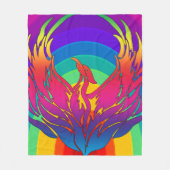 Regenboog Draken Fleece Deken (Voorkant)