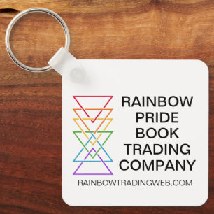 Regenboog Driehoek Bedrijf Gay Pride Logo Sleutelhanger