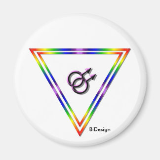 Regenboog Driehoek Man/Man Magneet