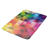 Regenboog Driehoeken Geometrisch Modern Badmat (Gekanteld)