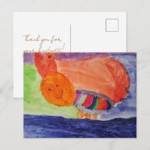 Regenboog Eekhoorn — Cute Kids Kunst Bedankt