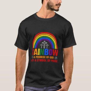 Regenboog een belofte van God geen symbool van tro T-shirt