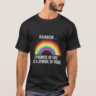Regenboog een belofte van God geen symbool van tro T-shirt