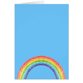 Regenboog en blauwe lucht