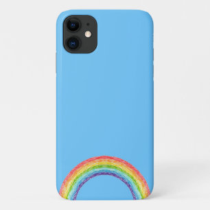 Regenboog en blauwe lucht iPhone 11 hoesje