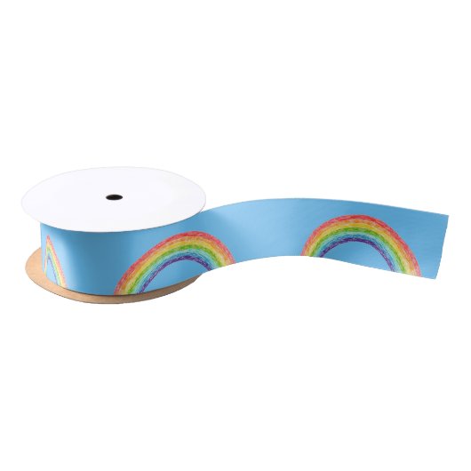Regenboog en blauwe lucht lint (Spoel)