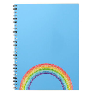 Regenboog en blauwe lucht notitieboek