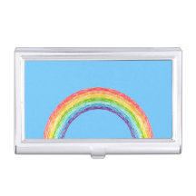 Regenboog en blauwe lucht