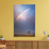 Regenboog en boomlandschap canvas afdruk (Insitu (Woonkamer))