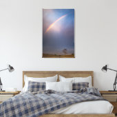 Regenboog en boomlandschap canvas afdruk (Insitu (Slaapkamer))