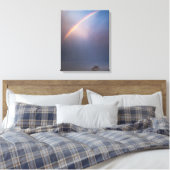 Regenboog en boomlandschap canvas afdruk (Insitu (Slaapkamer))