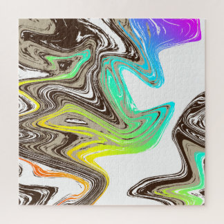 regenboog- en chocoladestrokken legpuzzel