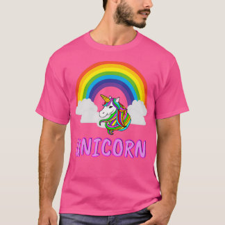 Regenboog en eenhoorn t-shirt