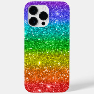 Regenboog en glitter Case-Mate iPhone 14 pro max hoesje