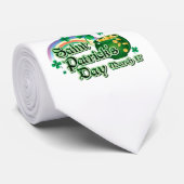 Regenboog en goudpit - stropdas (Opgerold)