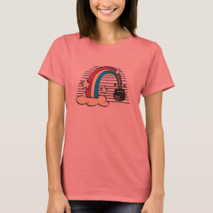 regenboog en goudpot t-shirt