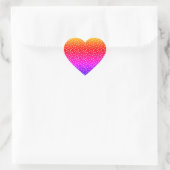 Regenboog en handdrukken hart sticker (Tas)
