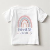 Regenboog en hart 1e verjaardag gepersonaliseerd (Achterkant)