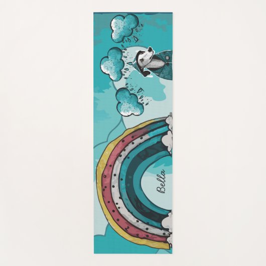 Regenboog en Hond Yogamat (Voorkant)