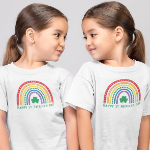 Regenboog en Shamrock St. Patrick's Day T-shirt