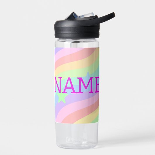 Regenboog en sterren waterfles (Links)