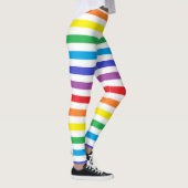 Regenboog en witte strepen leggings (Rechts)