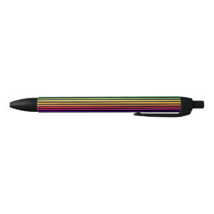Regenboog en zwarte strepen inkt pen