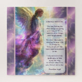 Regenboog Engel en Gedicht Legpuzzel (Verticaal)