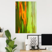 Regenboog Eucalyptusschors, Hawaii Poster (Thuiskantoor)