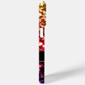 Regenboog faux glitter sprankelt bling Monogram Case-Mate iPhone Case (Achterkant / Rechts)