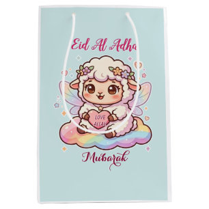 Regenboog Fee Schaap Eid Al Adha Mubarak Medium Cadeauzakje