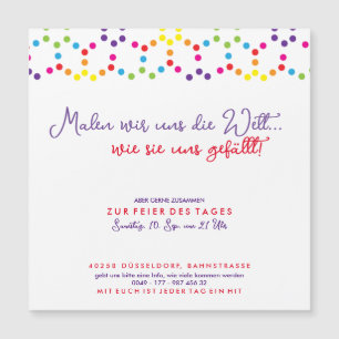 Regenboog Feest Uitnodiging