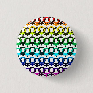 Regenboog Feministisch Symbool - Community Keten p Ronde Button 3,2 Cm