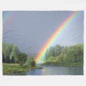 Regenboog Fleece Deken (Voorkant (Horizontaal))