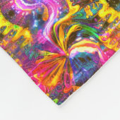 Regenboog Fleece Deken (Hoek)