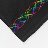 Regenboog Fleece Deken (Hoek)