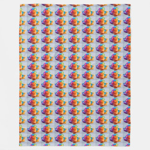 regenboog flora rozen bloemblaadjes bloesems liefd fleece deken