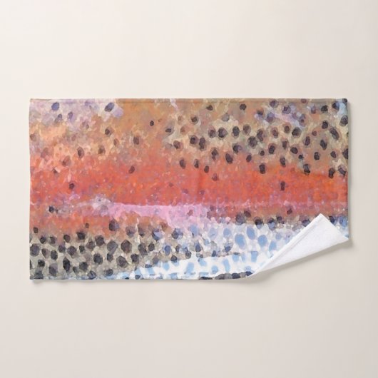Regenboog forel huid Abstract patroonhanddoek Bad Handdoek (Handdoek)