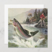 Regenboog Forel Visser Gevist voor Vis (Voorkant / Achterkant)